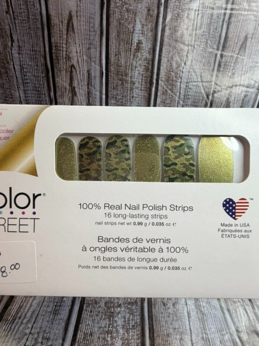 Glam-ouflage Color Street Nail Polish Strips Retired Camo Nail Polish